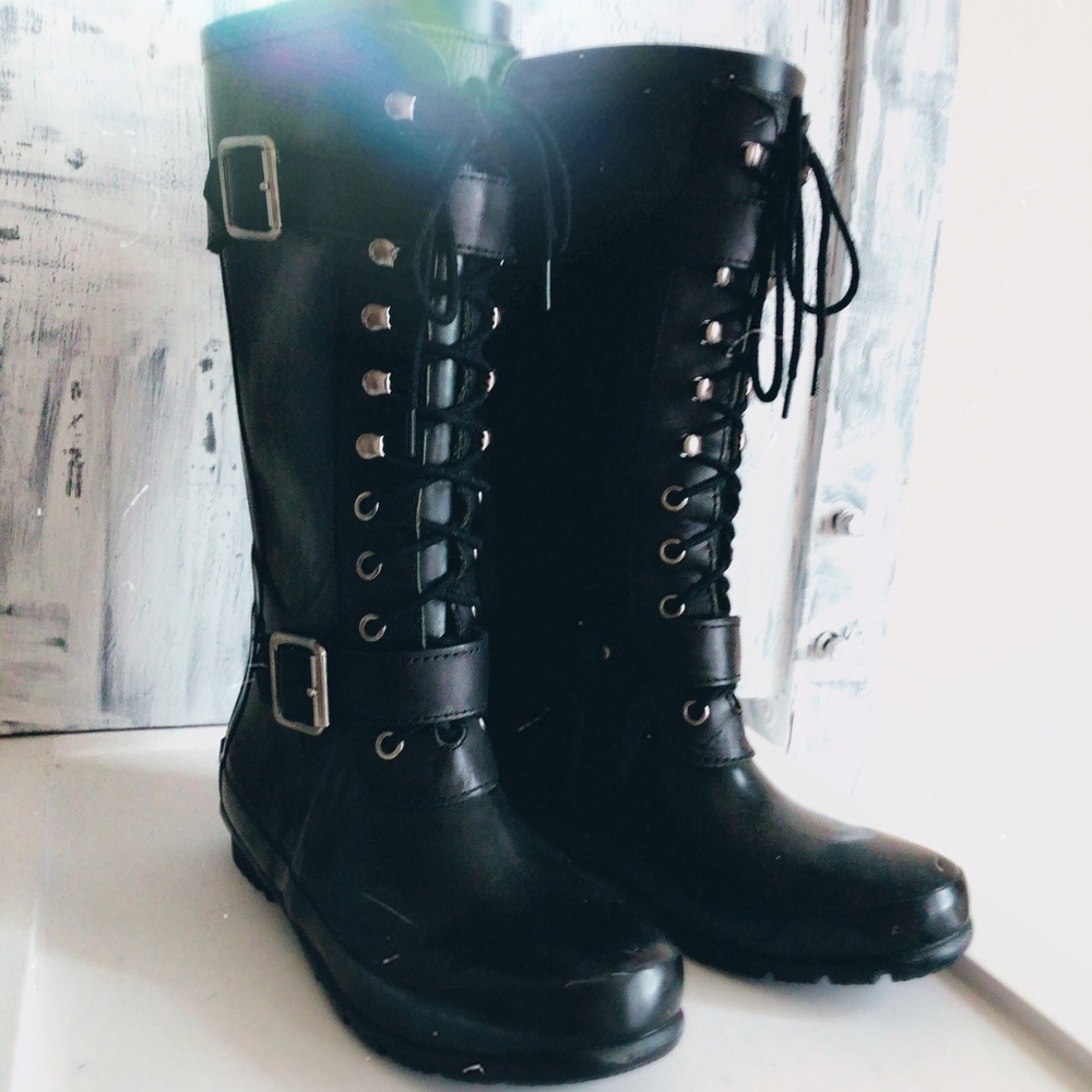 BCBG Tall Rain Boots